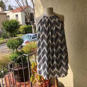 Halter style mini dress.